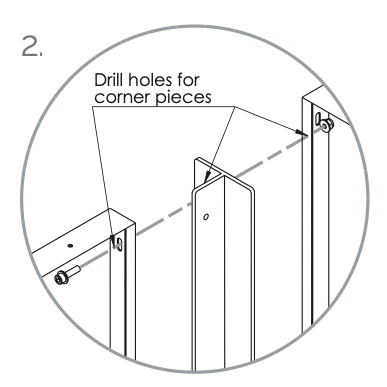 Cortenstahlzaun mit Ausschnitt: Wildblumen