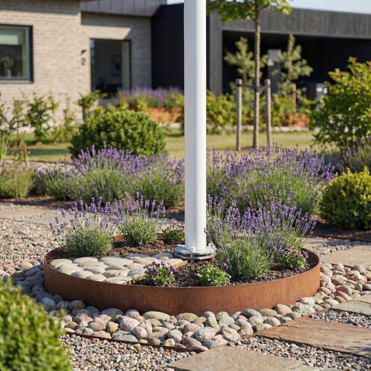 Runde Beeteinfassung aus Cortenstahl - Standardmodell