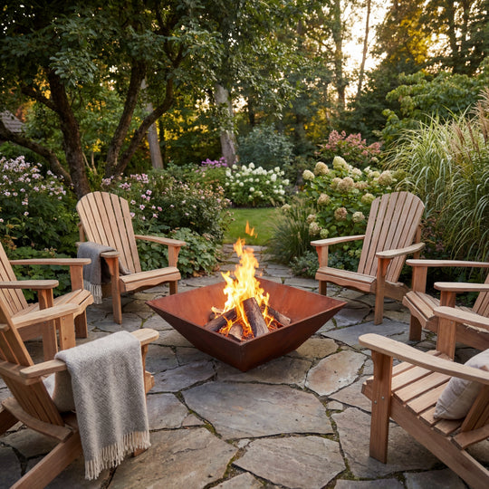 Feuerstelle aus Cortenstahl