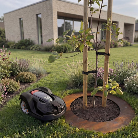 Mähkante aus Cortenstahl