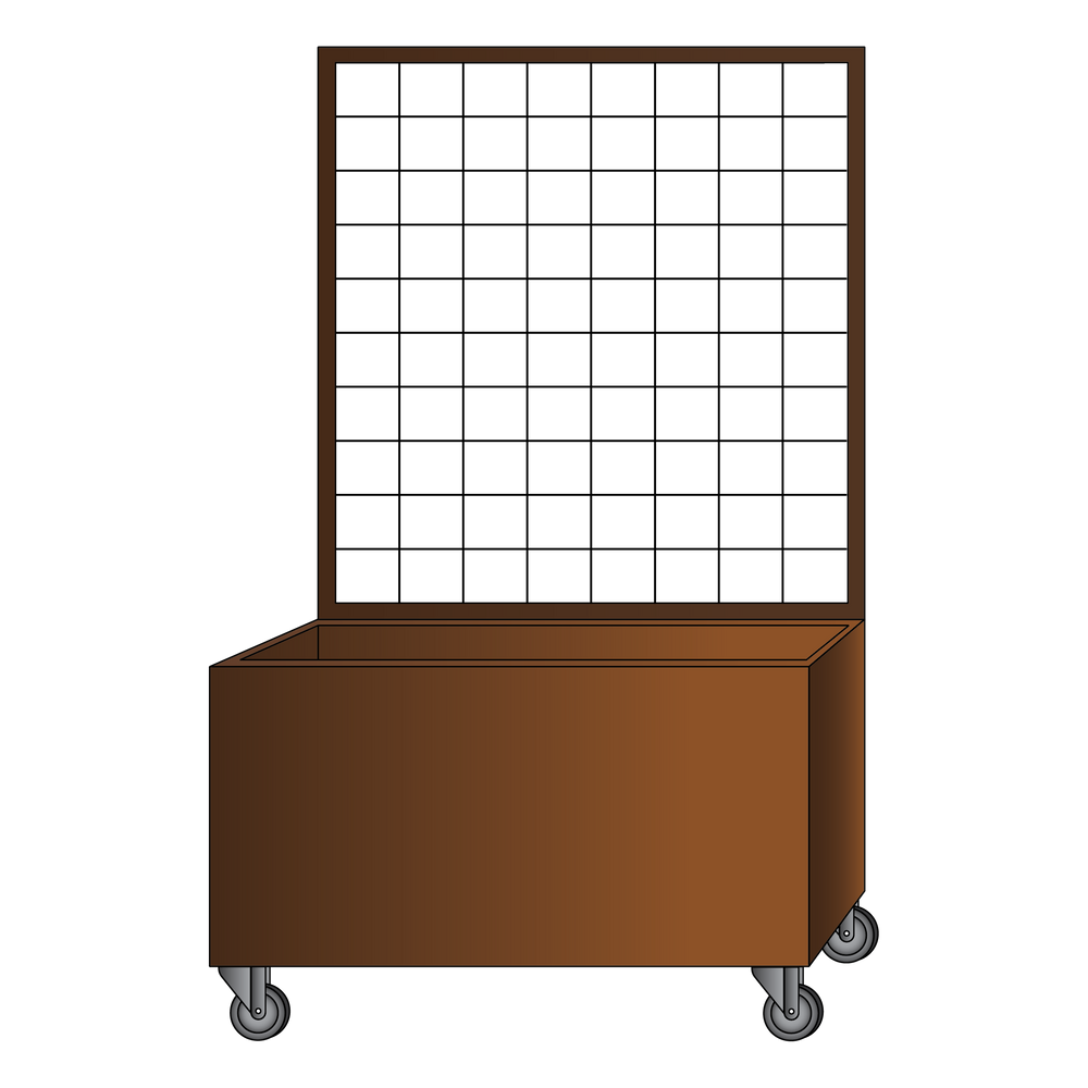 Pflanzkasten mit Spalier