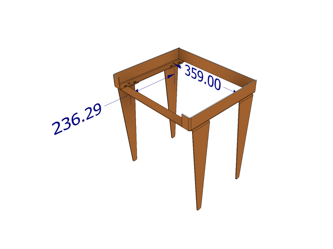 Freistehende Wallbox-Säule - Cortenstahl