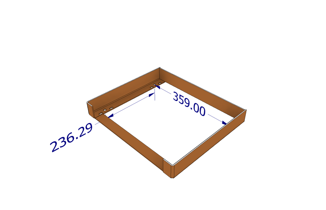 Freistehende Wallbox-Säule - Cortenstahl