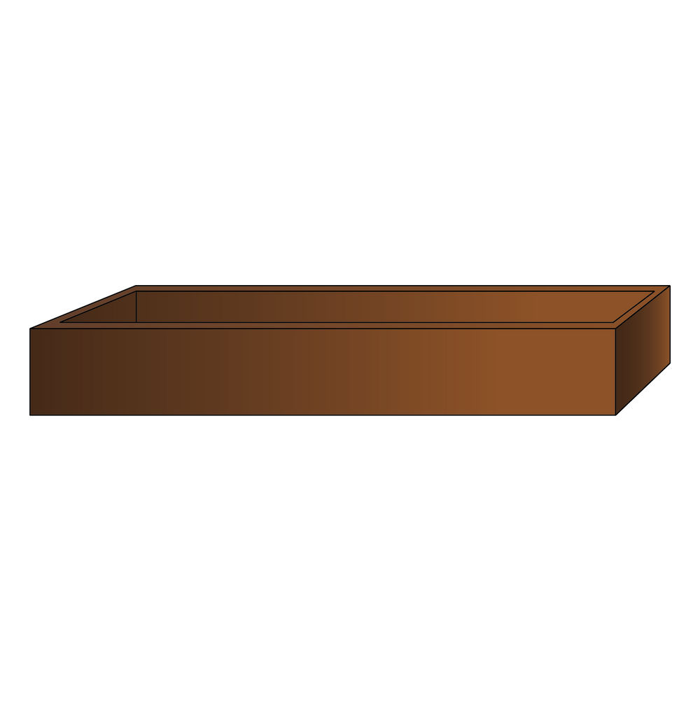 Pflanzkasten, niedriges Modell, 30cm Höhe