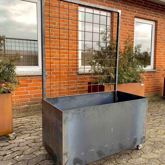 Pflanzkasten mit Spalier
