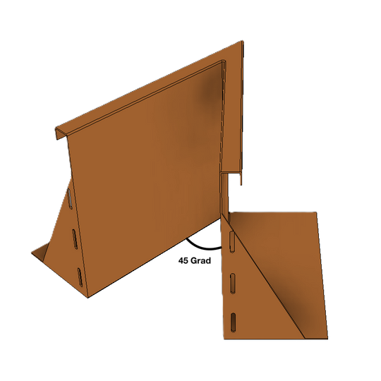 Innenecke für Stützmauern aus Cortenstahl